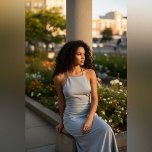 Sophie Rue Light Blue Maxi Dress